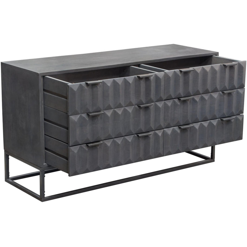 Diamond Sofa Spectrum 6-Drawer Dresser SPECTRUMDRGR IMAGE 4