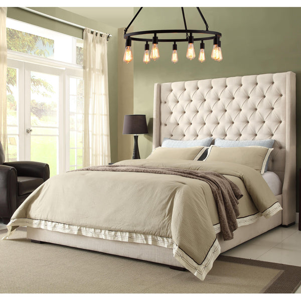 Diamond Sofa Park Avenue Queen Upholstered Panel Bed PARKAVESDQUBED IMAGE 1