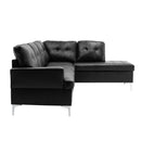 Homelegance Barrington Leather Look 3 pc Sectional 8378BLK*3 IMAGE 4