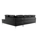 Homelegance Barrington Leather Look 3 pc Sectional 8378BLK*3 IMAGE 5