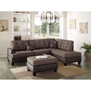 Poundex Leather Look 3 pc Sectional F6857 IMAGE 1