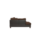 Poundex F6857 3pc Reversible Sectional Sofa Set with Ottoman IMAGE 4