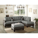 Poundex Leather Look 3 pc Sectional F6858 IMAGE 1