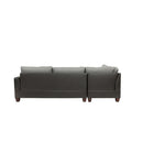 Poundex F6858 3pc Reversible Sectional Sofa Set with Ottoman IMAGE 5