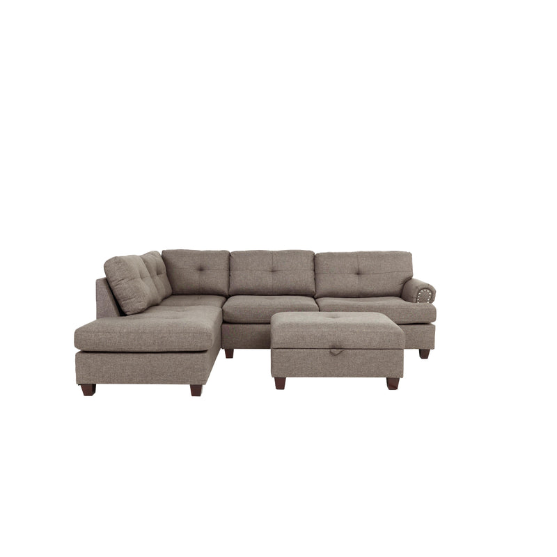 Poundex Fabric 3 pc Sectional F6416 IMAGE 2