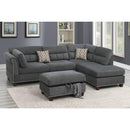 Poundex Fabric 3 pc Sectional F6417 IMAGE 1