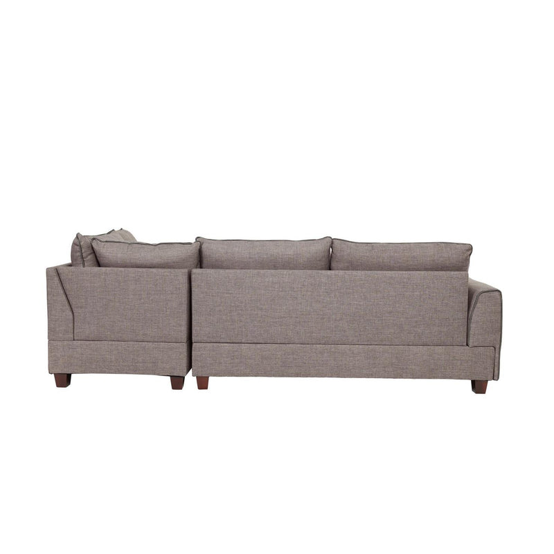 Poundex F6544 3 pc Sectional Set with Ottoman IMAGE 5