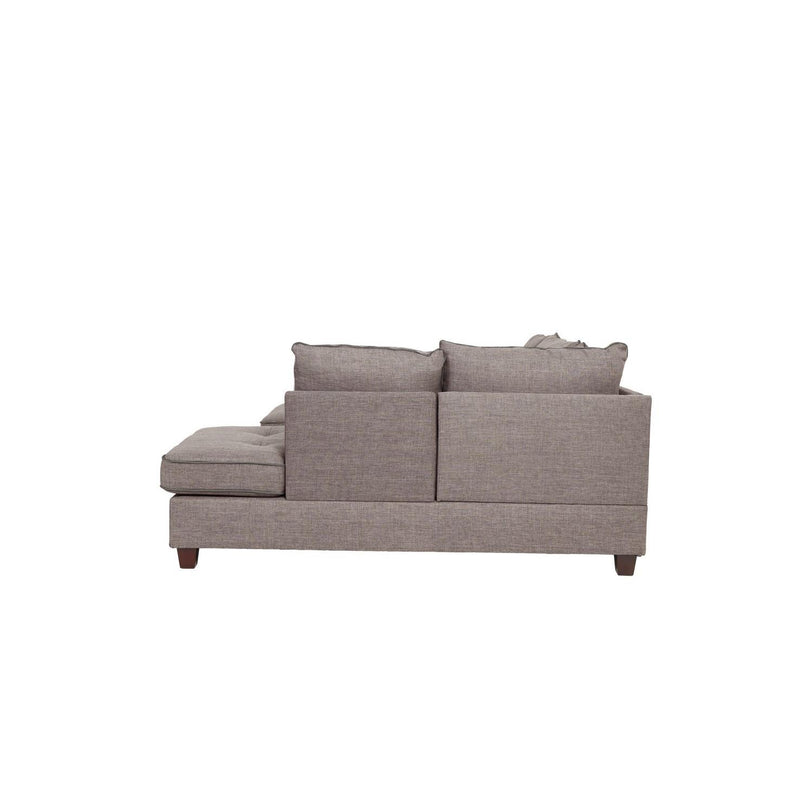 Poundex F6544 3 pc Sectional Set with Ottoman IMAGE 6