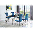 Coaster Furniture Betty 105076 Velvet Upholstered Dining Side Chair - Blue (Set of 4) IMAGE 11