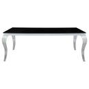 Coaster Furniture Dining Table with Glass Top 115071 IMAGE 2