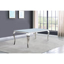 Coaster Furniture Dining Table with Glass Top 115091 IMAGE 1