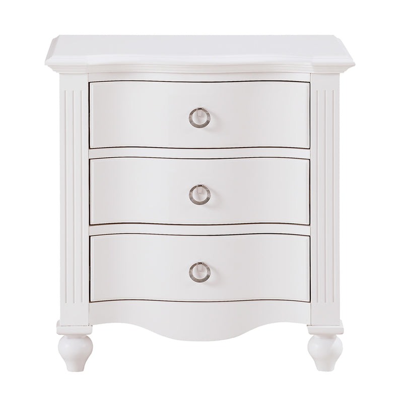 Homelegance Meghan 3-Drawer Kids Nightstand 2058WH-4 IMAGE 1