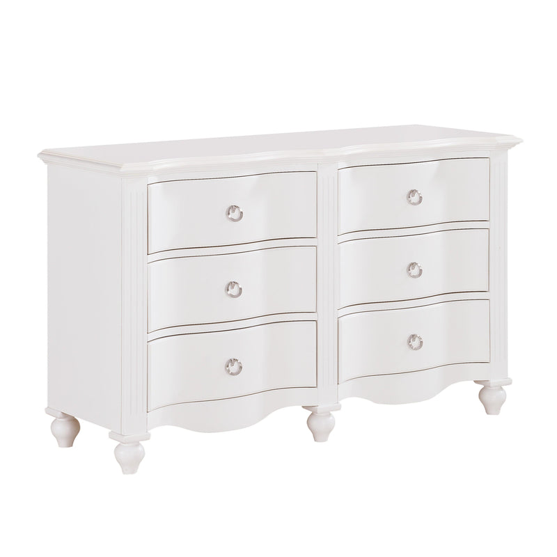 Homelegance Meghan 6-Drawer Kids Dresser 2058WH-5 IMAGE 2