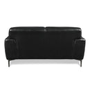 New Classic Furniture Carrara Stationary Leather Loveseat L986-20-BLK IMAGE 3