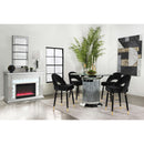 Coaster Furniture Lindsey 193569 Velvet Upholstered Counter Chair - Black (Set of 2) IMAGE 10