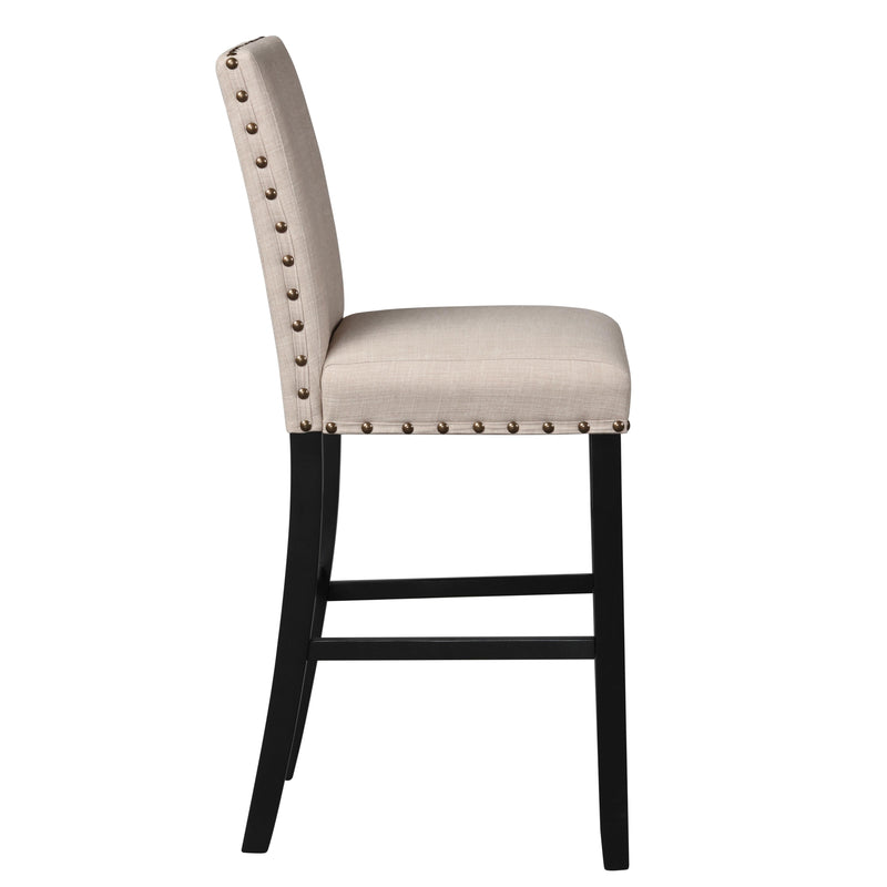 New Classic Furniture Crispin Pub Height Dining Chair D162-BS-NAT IMAGE 3