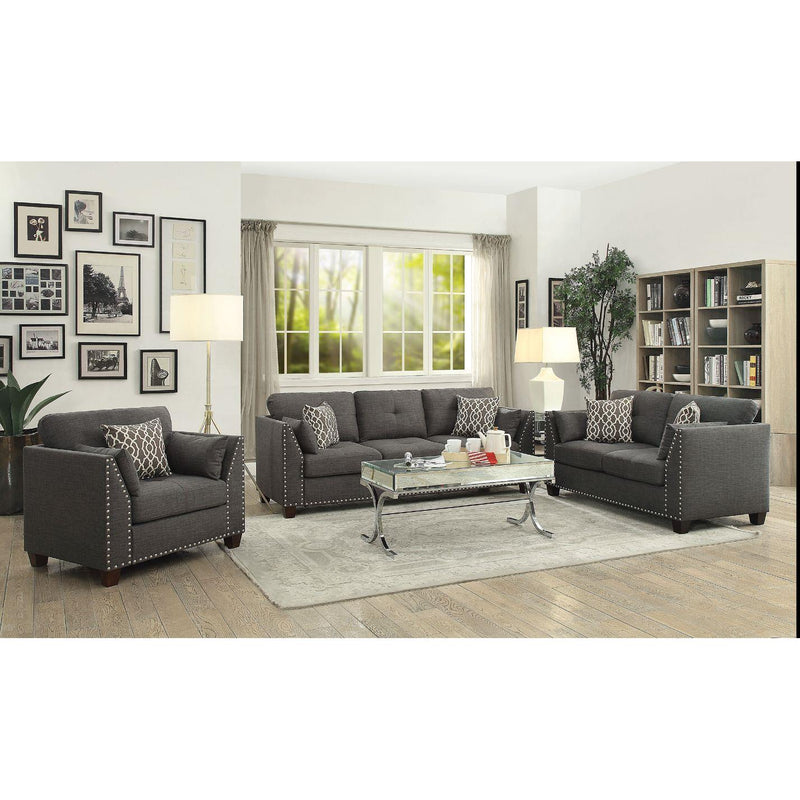Acme Furniture Laurissa Stationary Fabric Sofa 52405 IMAGE 2