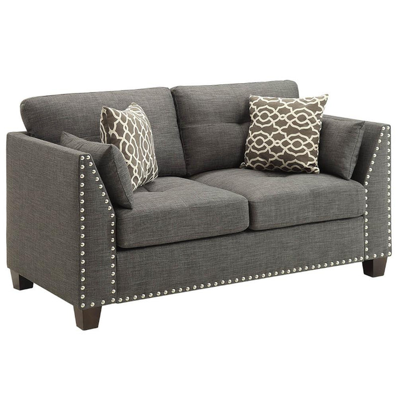 Acme Furniture Laurissa Stationary Fabric Loveseat 52406 IMAGE 2