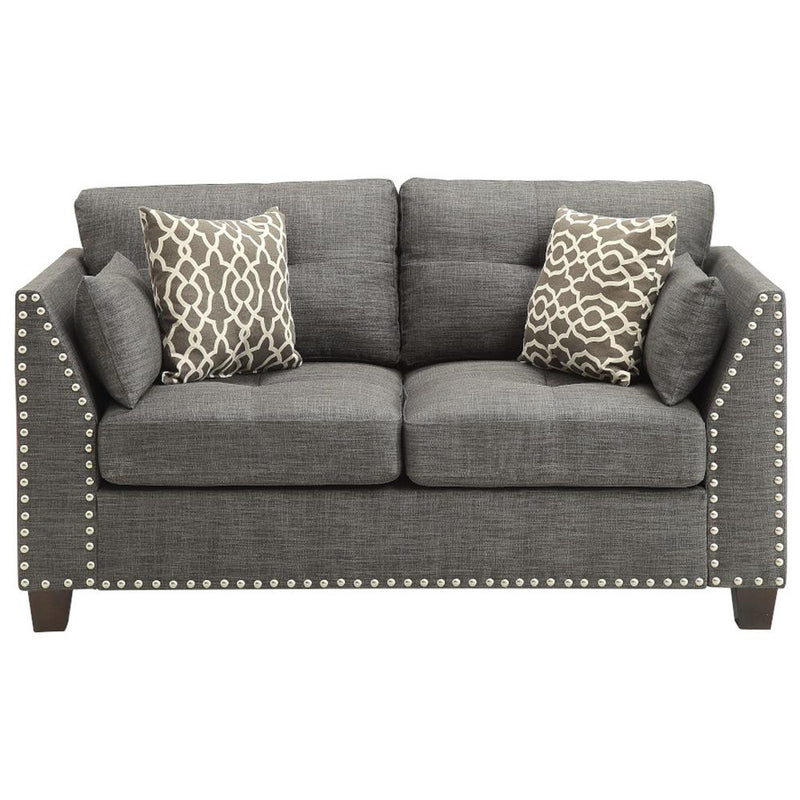 Acme Furniture Laurissa Stationary Fabric Loveseat 52406 IMAGE 3