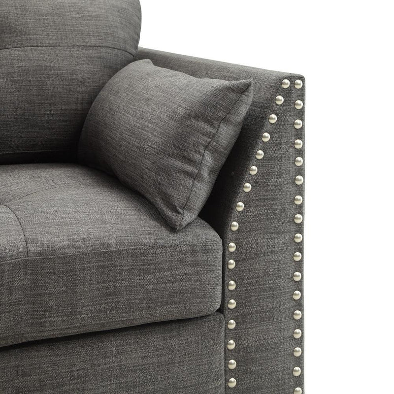 Acme Furniture Laurissa Stationary Fabric Loveseat 52406 IMAGE 6