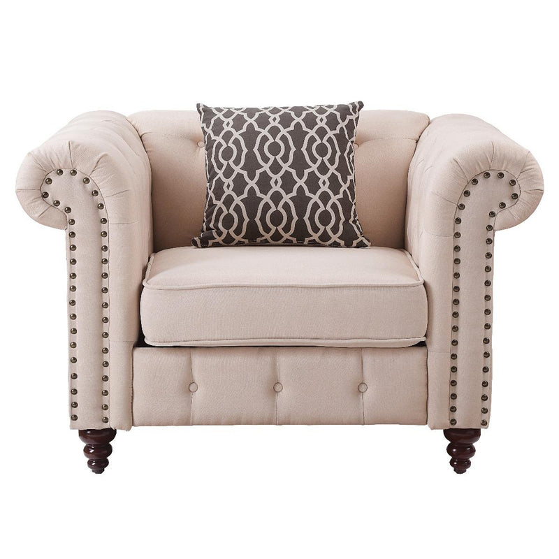 Acme Furniture Aurelia Stationary Fabric Chair 52422 IMAGE 2