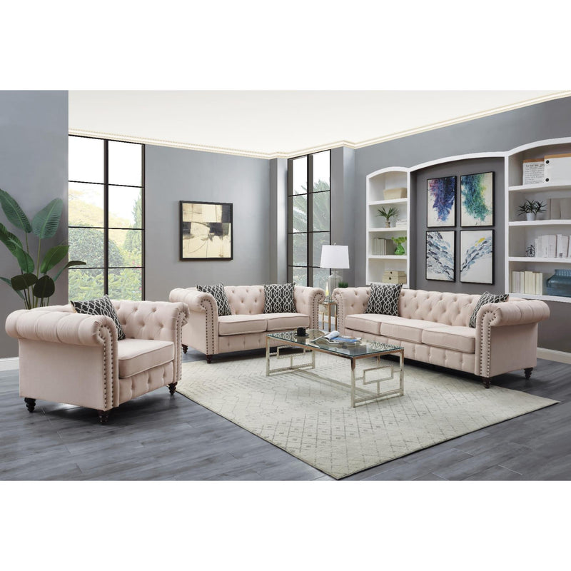 Acme Furniture Aurelia Stationary Fabric Chair 52422 IMAGE 3
