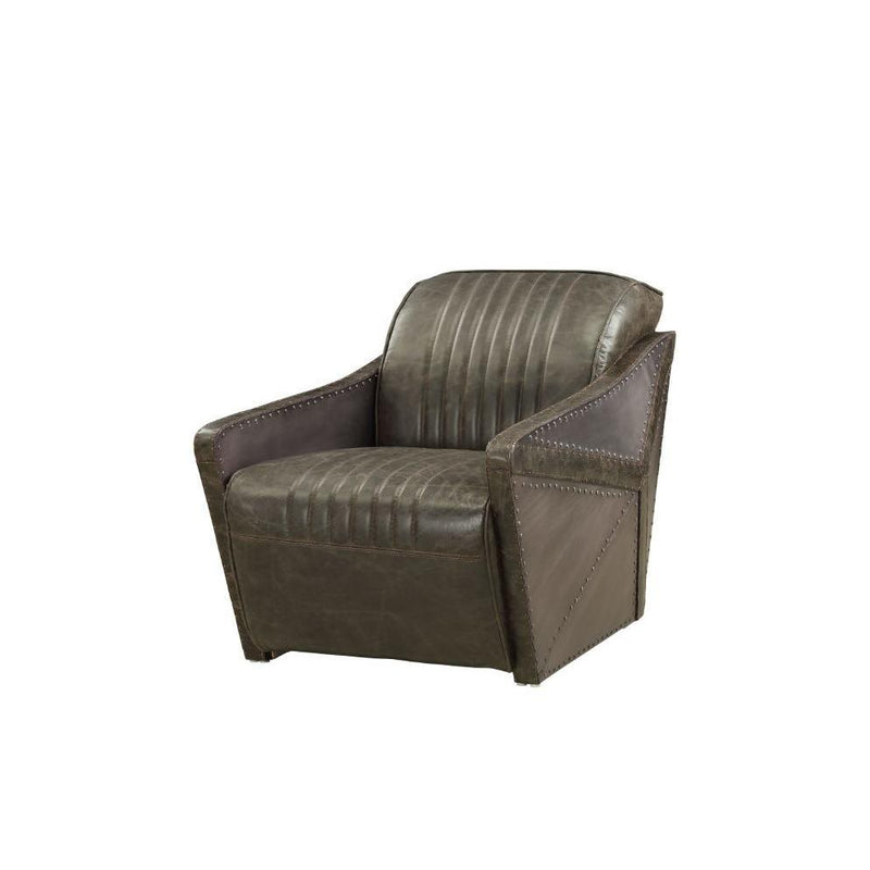 Acme Furniture Winchester Stationary Leather Chair 52437 IMAGE 2