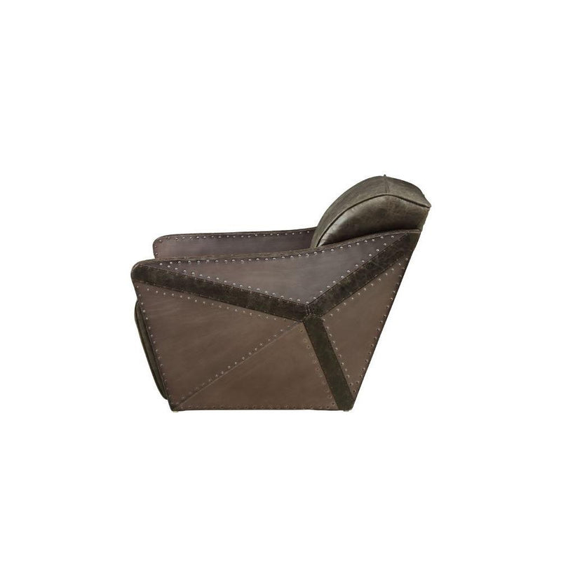 Acme Furniture Winchester Stationary Leather Chair 52437 IMAGE 3