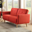 Acme Furniture Sisilla Stationary Fabric Loveseat 52661 IMAGE 1