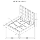 Coaster Furniture Panes 315850KE Upholstered Eastern King Panel Bed - Beige IMAGE 10