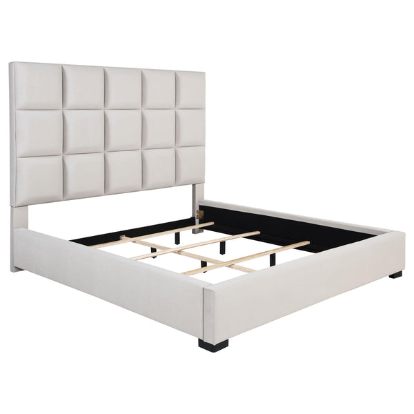 Coaster Furniture Panes King Upholstered Panel Bed 315850KE IMAGE 1