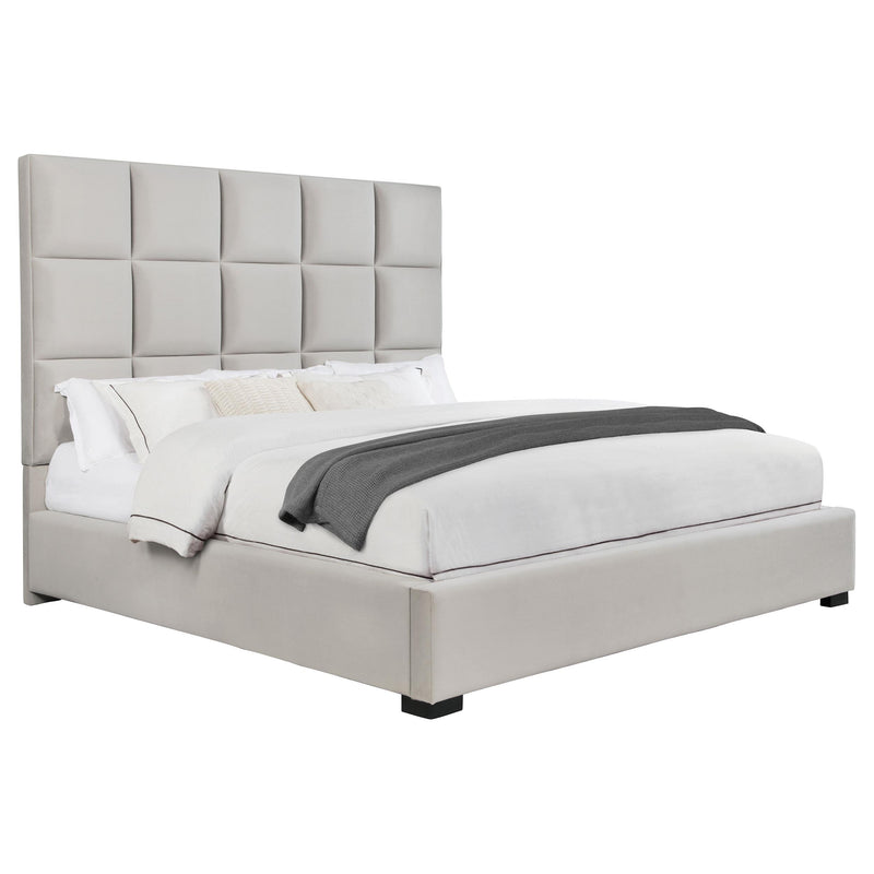 Coaster Furniture Panes King Upholstered Panel Bed 315850KE IMAGE 2
