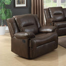 Acme Furniture Romulus Glider Leather Match Recliner 52817 IMAGE 1
