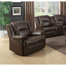 Acme Furniture Romulus Glider Leather Match Recliner 52817 IMAGE 2
