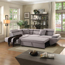 Acme Furniture Jemima Fabric Sleeper Sectional 52990 IMAGE 2