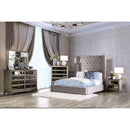 Furniture of America Mirabelle Queen Upholstered Panel Bed CM7679GY-Q-VN IMAGE 2