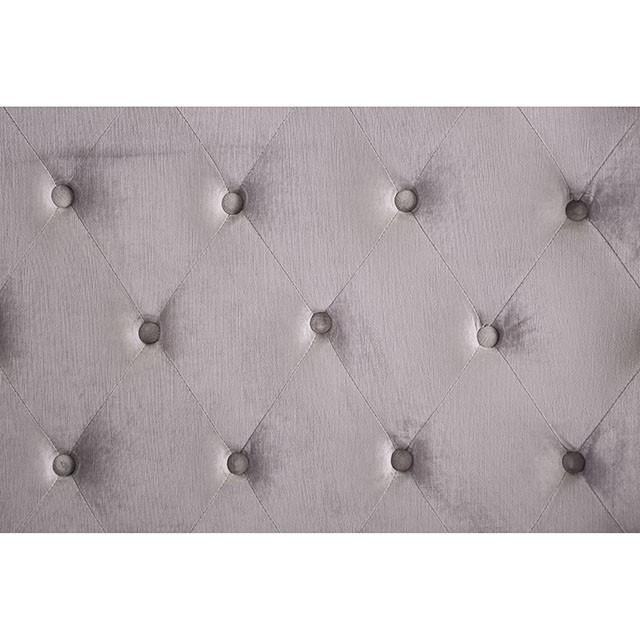 Furniture of America Mirabelle Queen Upholstered Panel Bed CM7679GY-Q-VN IMAGE 4