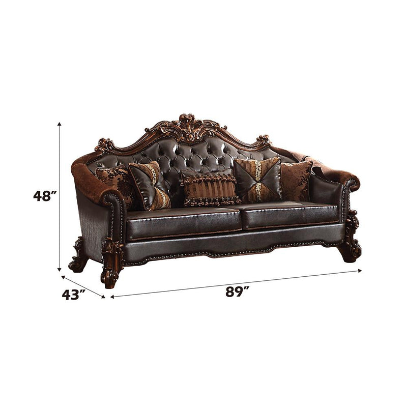 Acme Furniture Vendome II Stationary Polyurethane Sofa 53130 IMAGE 2