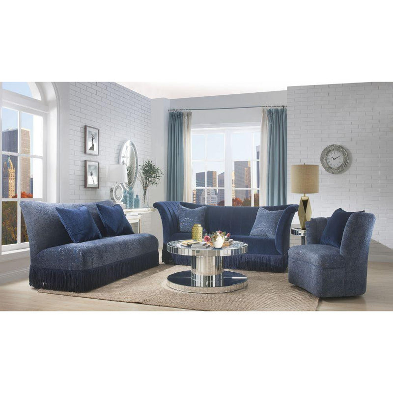 Acme Furniture Kaffir Swivel Fabric Chair 53272 IMAGE 6
