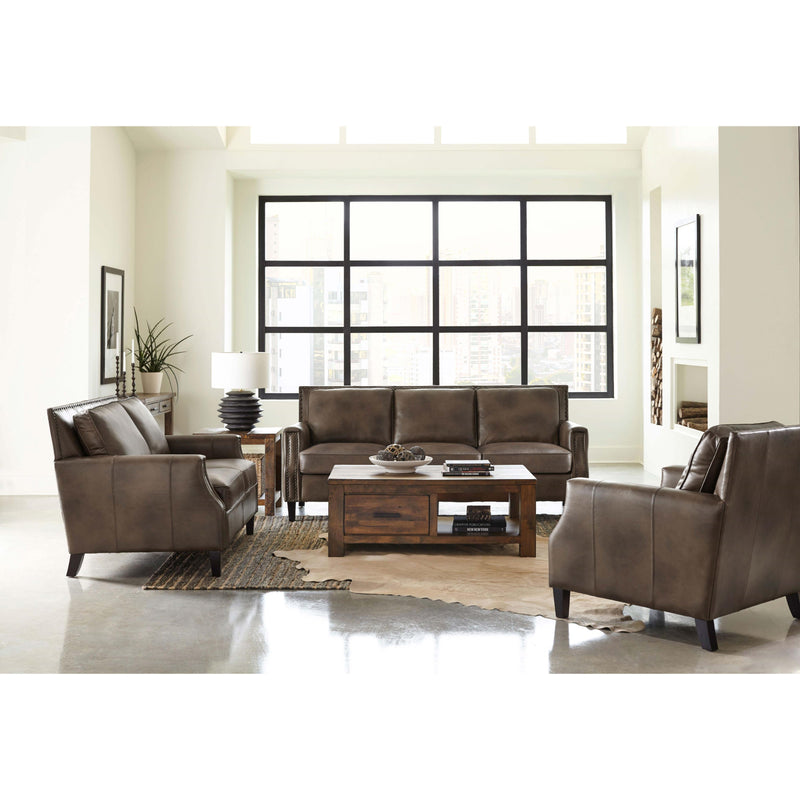 Coaster Furniture Leaton 509442 Upholstered Recessed Arm Loveseat - Brown Sugar IMAGE 8