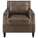 Coaster Furniture Leaton Stationary Leather Match Chair 509443 IMAGE 2