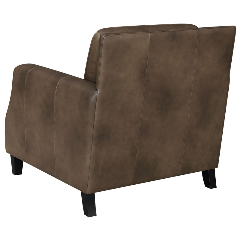 Coaster Furniture Leaton 509443 Upholstered Recessed Arm Accent Chair - Brown Sugar IMAGE 5