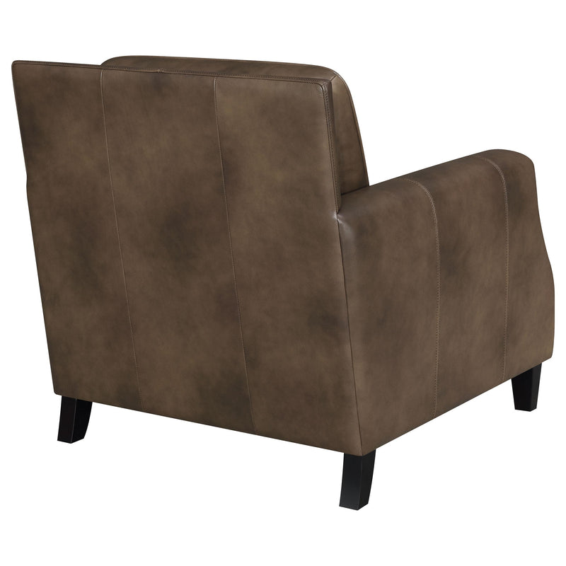 Coaster Furniture Leaton 509443 Upholstered Recessed Arm Accent Chair - Brown Sugar IMAGE 6