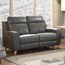 Acme Furniture Cayden Power Reclining Leather Match Loveseat 54201 IMAGE 2