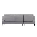 Acme Furniture Werner Leather Air 2 pc Sectional 54435 IMAGE 4
