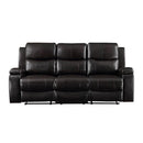 Acme Furniture Jasleen Reclining Leather Air Sofa 54455 IMAGE 1
