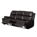 Acme Furniture Jasleen Reclining Leather Air Sofa 54455 IMAGE 3
