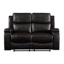 Acme Furniture Jasleen Reclining Leather Air Loveseat 54456 IMAGE 1