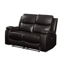 Acme Furniture Jasleen Reclining Leather Air Loveseat 54456 IMAGE 2