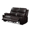Acme Furniture Jasleen Reclining Leather Air Loveseat 54456 IMAGE 3